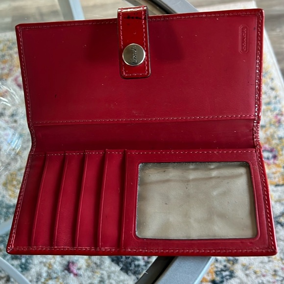 Coach Check Book Wallet - Picture 2 of 3